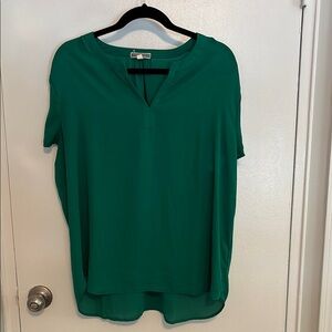 Pleione Green Women's Top large